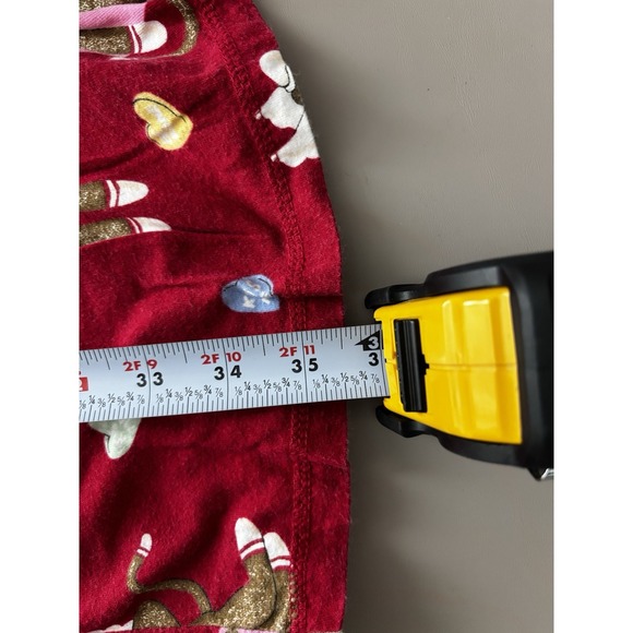 Nick And Nora Nightgown Shirt Valentines Day Sock Monkeys XL Red Long Sleeve - Picture 9 of 10